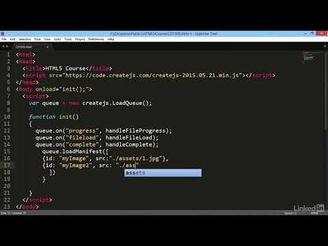 05 Loading graphic assets using PreloadJS