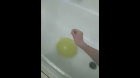 slow motion ballon pop