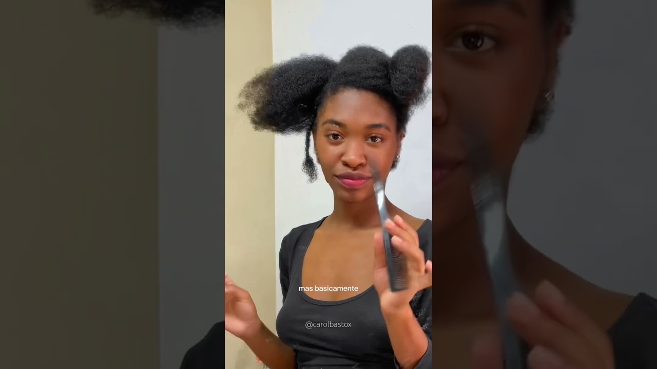 PENTEADO CABELO CRESPO💗#crespas #cabelocrespo #penteados #afro #cabelocurto