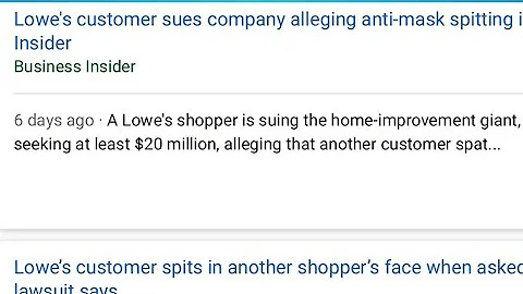 TOP: Lowe's Shopper To Sue Lowe's 20 Million Dolla...