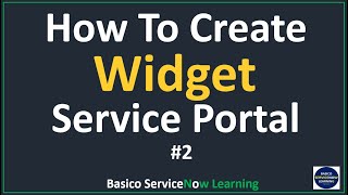 Service Portal Widget ServiceNow | ServiceNow Portal Widget Example | Service Portal #2