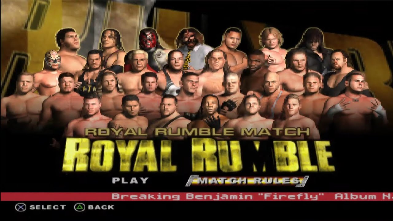WWE SmackDown vs Raw 2004 – 30 Man Royal Rumble | PS2 Classic Gameplay