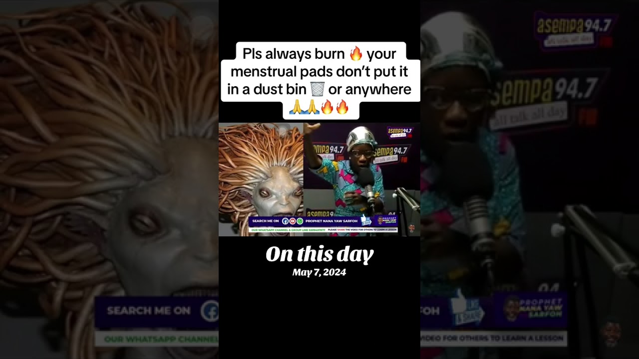 Always burn ur pads, don’t put it in a dustbin 