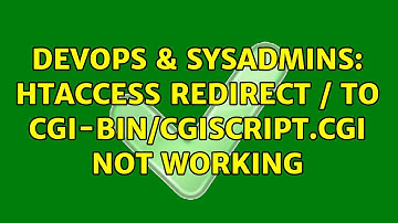 DevOps & SysAdmins: htaccess redirect / to cgi-bin/cgiscript.cgi not working