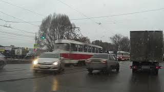 Самара , авария на светофоре перед мостом 22парсъезда   05.03.2020.