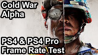 Call of Duty Black Ops Cold War PS4 vs PS4 Pro Frame Rate Comparison (Alpha)