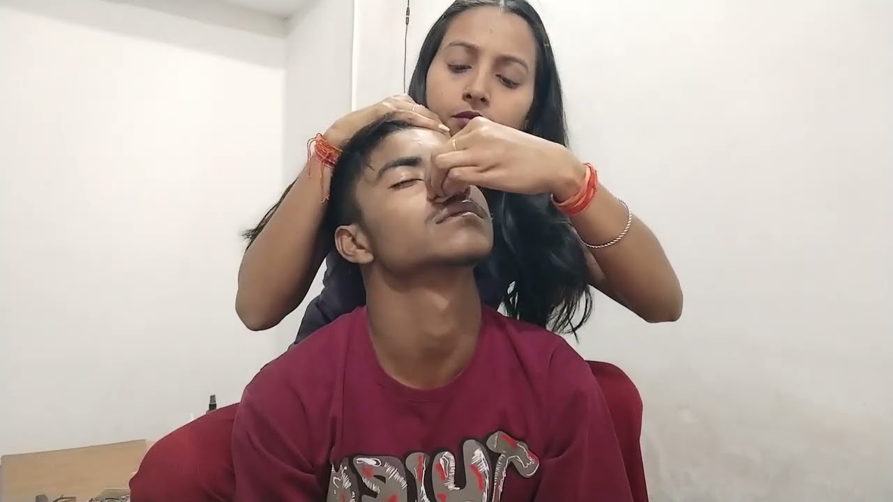 ASMR!! NOSE Cleaning & nose massage 👃