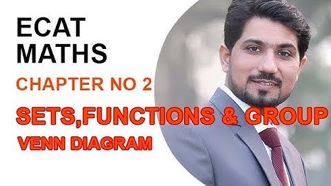 ECAT Maths Lecture Series, lec 2, Venn Diagram- Maths Entry Test Ch 2
