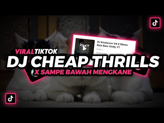 DJ CHEAP TRILLS X SAMPE BAWAH‼️VIRAL TIKTOK FULL BASS MENGKANE‼️Vinky YETE class=