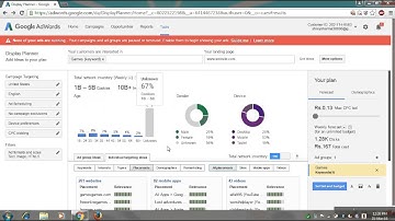 How to Use AdWords Display Planner