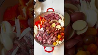 Laziest One Pan Beef Stew #onepandinner #beefstew #potroast #comfortfood #