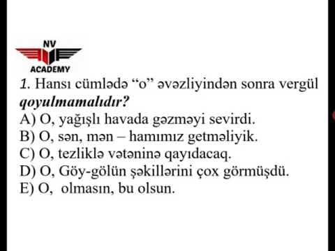 Hansı cümlədə \