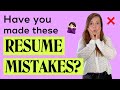 7 Resume Mistakes To Avoid in 2020 (+ Resume tips you need to fix them!)