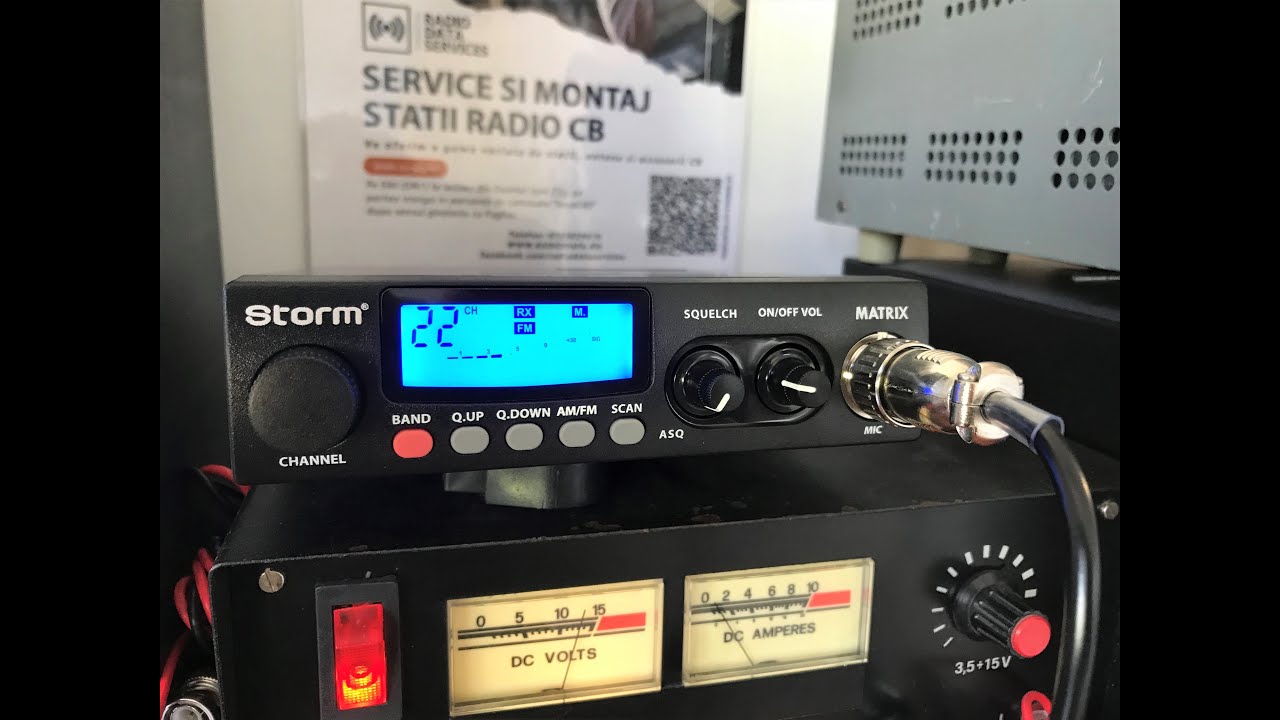 Storm Matrix 12/24V ASQ 2021 - Test statie emisie receptie CB | www.radiodata.ro