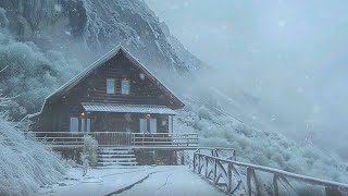 Fierce Snowstorm and Cold wind Sound On the Lonely House┇Snow Swirls and Howling Wind