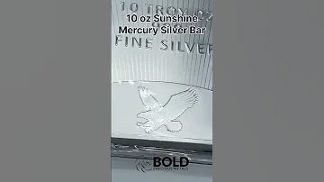 The 10 Oz Sunshine Mercury Silver Bar Boldpreciousmetals Youtube Silver Preciousmetals Shorts 