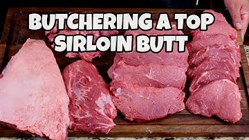 How To Butcher A Top Sirloin Butt Into Steaks - Smokin