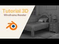 Cómo hacer un Wireframe Render en Blender ( Paso a Paso )