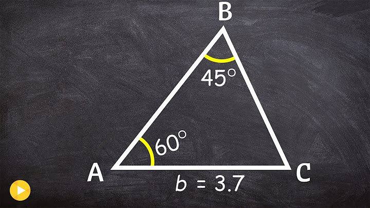 Find all the missing sides and angles of this triangle