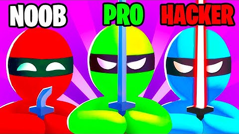 NOOB VS PRO VS HACKER IN NINJA STEALTH SIMULAOR