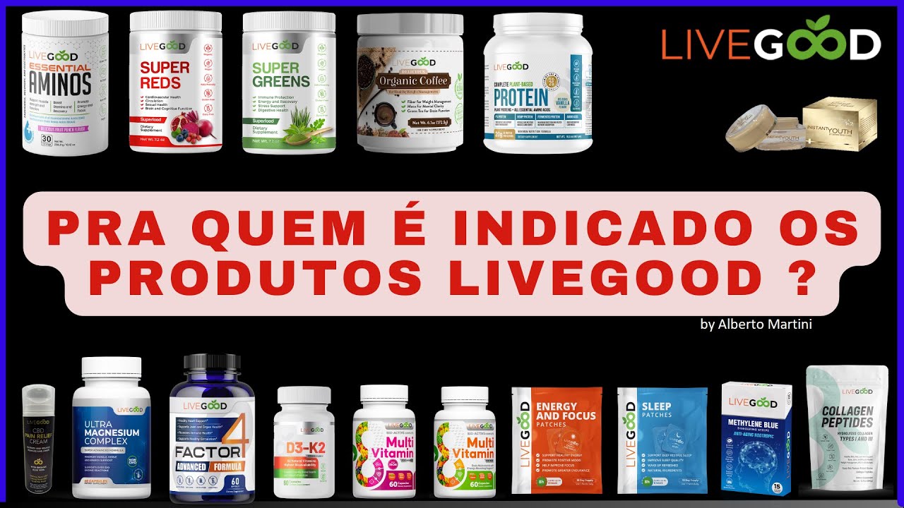 Para quem é indicado os produtos LiveGood (By Alberto Martini)