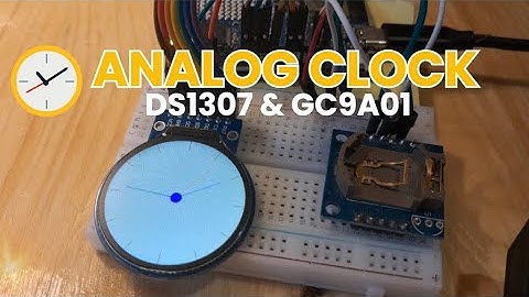 DS1307 Real Time Clock & GC9A01 Display Using Visuino