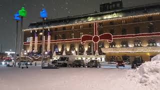 Snow fall Gothenburg 2021 Sweden