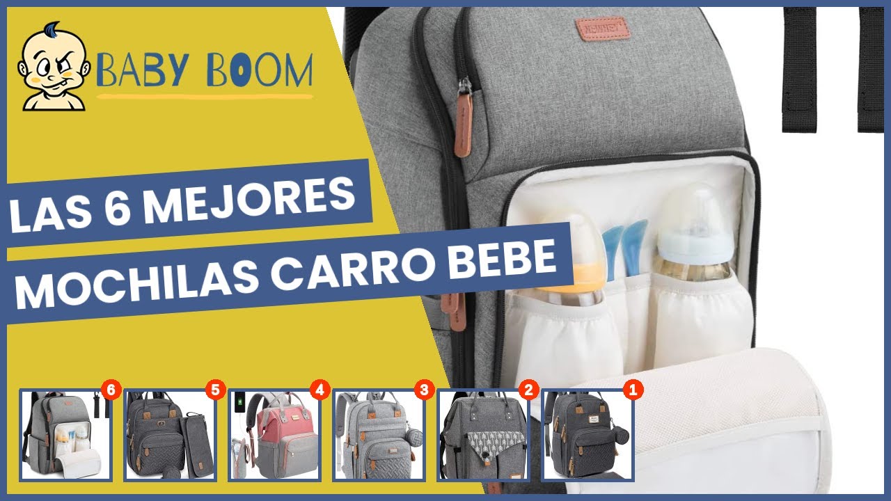 RUVALINO Mochila para Pañales, Bolso Cambiador Bebé con Esterilla