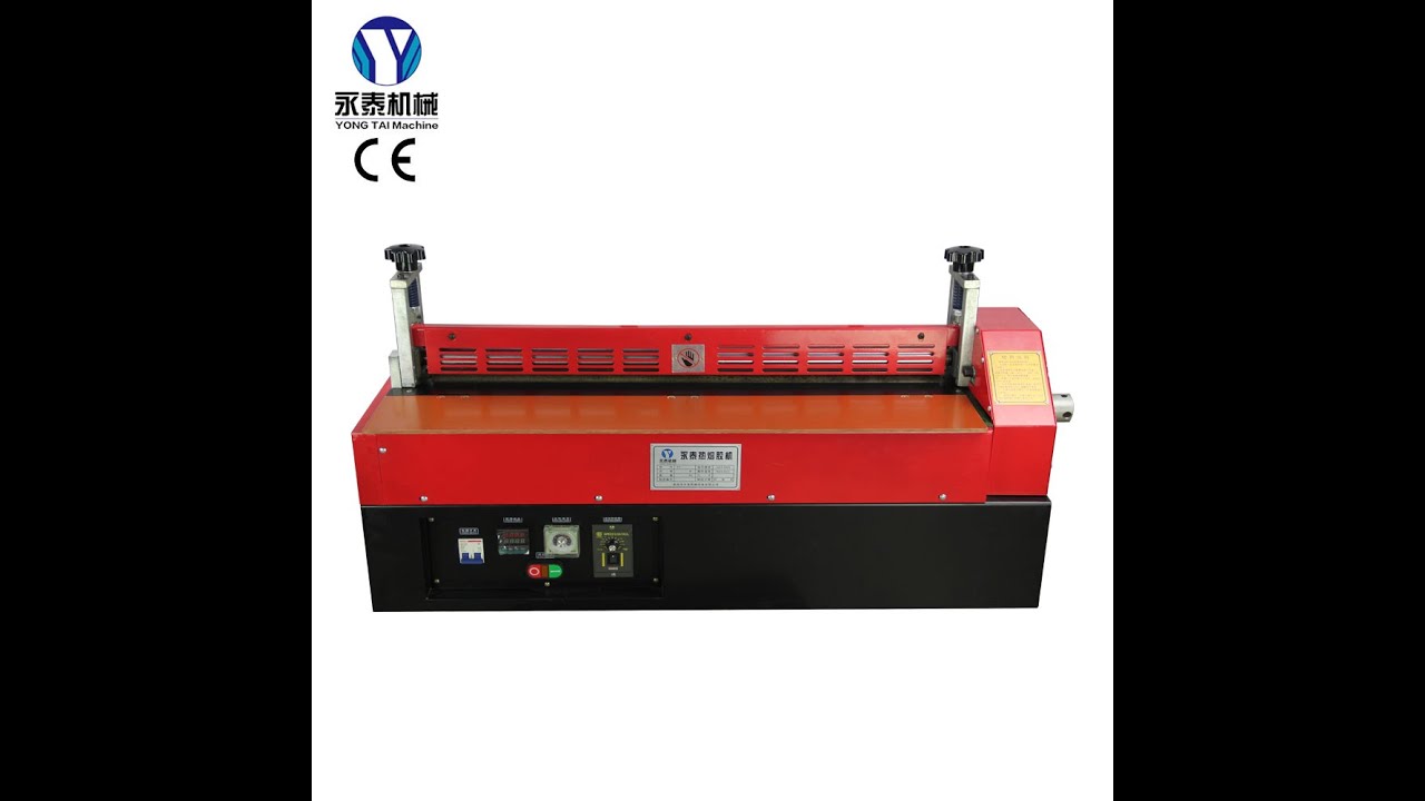 Yongtai machine YTGL880 hot melt glue roller coater for foam YouTube