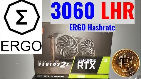 RTX 3060 LHR Limited Ergo mining hashrate (Testing Ergo mining Autolykos) NBminer MSI Ventus 2x