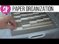 SCRAP ROOM NEW PAPER ORGANIZATION | Hanging File System for Colored Cardstock