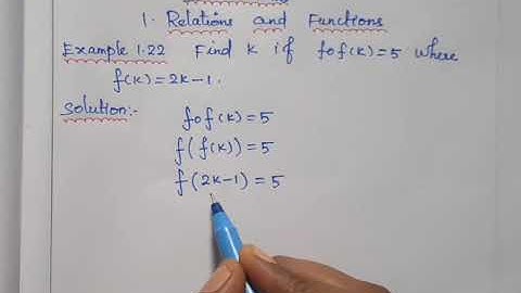 10thmaths ||Relations and functions ||example 1.22