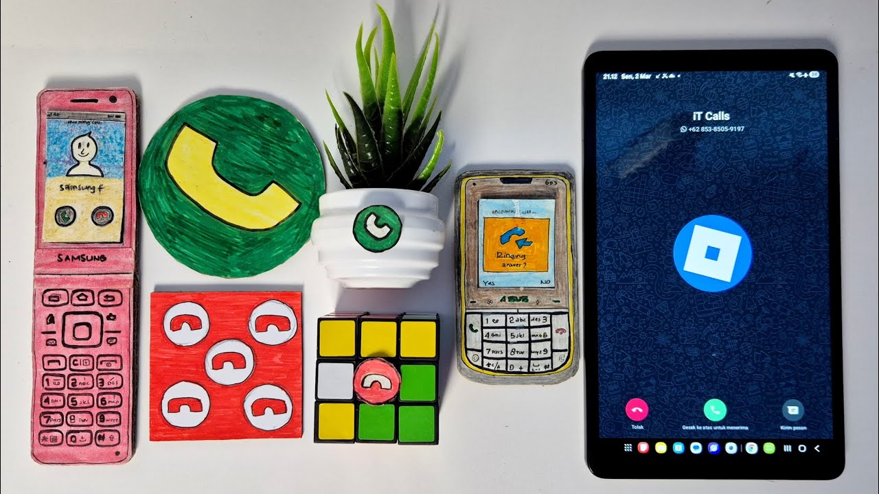 SAMSUNG folder/BIG & A lot button/ decorative plants+ puzzle cube/Asus/ SAMSUNG tab a9,incoming call