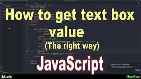 How to get text box value in JavaScript | JavaScript Project For Students | #SmartCode