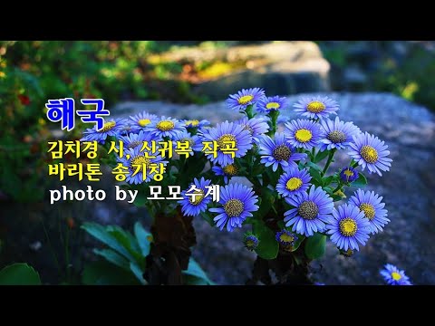 <strong>해국</strong> / 김치경 시, 신귀복 작곡 / 바리톤 송기창 &amp;amp; photo by 모모수계