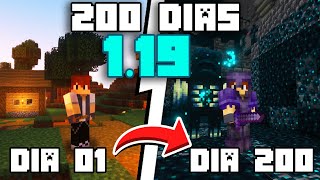 Eu Sobrevivi 200 Dias no Minecraft 1.19 Hardcore - O Filme