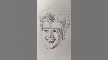 Sketching Shri Krishna | Sourabh Raaj Jain 🖤 | Part 1| #krishna #mahavarat #sketch #shorts #lord