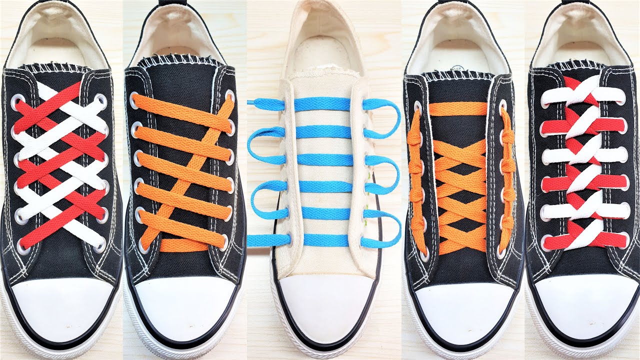 5 Way To Tie Your Shoelaces, How To Tie Shoelaces, Shoes Lace Styles ...