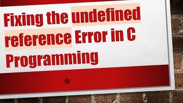 Fixing the undefined reference Error in C Programming