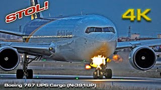Boeing 767 UPS Cargo (N-391UP) Valencia (STOL)!