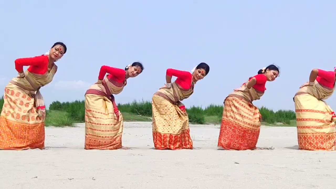 BIHU ll FOLK DANCE OF ASSAM ll RATI DUPOROLE ll Dance by MinuRumaRiyaDeepanitaRituGitika