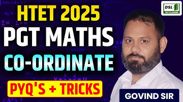 HTET PGT MATHS 2025 || COORDINATE GEOMETRY TRICK IN 60 SECONDS || COMPLETE FORMULA ||