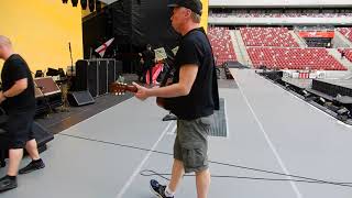 Rolling Stones Backline Crew.  Thru and Thru, Soundcheck.  Warsaw, 2018