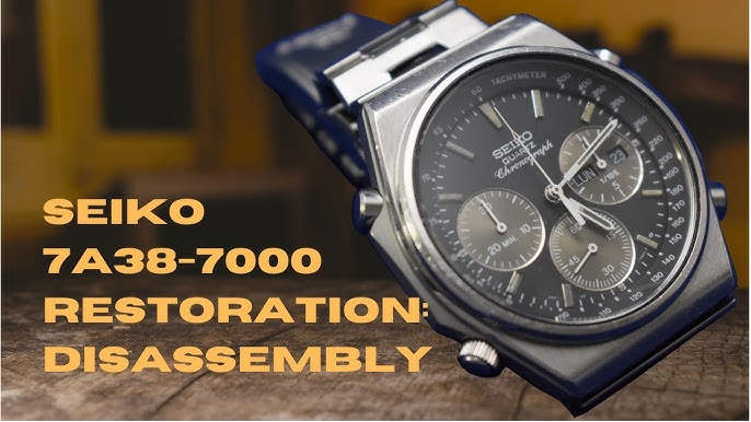 Restoration of a vintage Seiko Quartz Chronograph 7a38-7000 - PART 1 -  YouTube