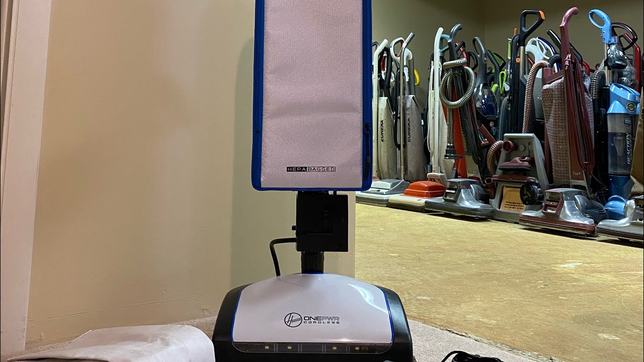 Hoover ONEPWR HEPA+ cordless upright bagged vacuum unboxing and