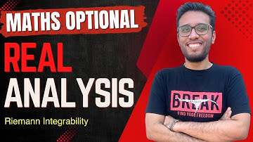 Lec 19: Riemann Integrability | Real Analysis | UPSC Maths Optional By Sujit Shukla