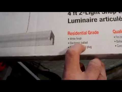 Professor V's Shop Light UtiliTech Open Box and ... t8 led tube wiring diagram 