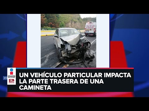 Fuerte choque en la México-Cuernavaca deja personas heridas