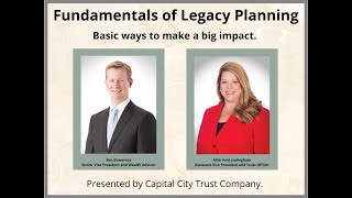 Easy steps to leaving a legacy -