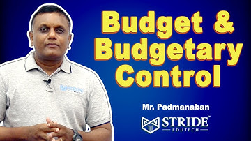Budget and Budgetary Control - Concepts - CA Inter, CMA Inter & CS Executive - Stride Edutech
